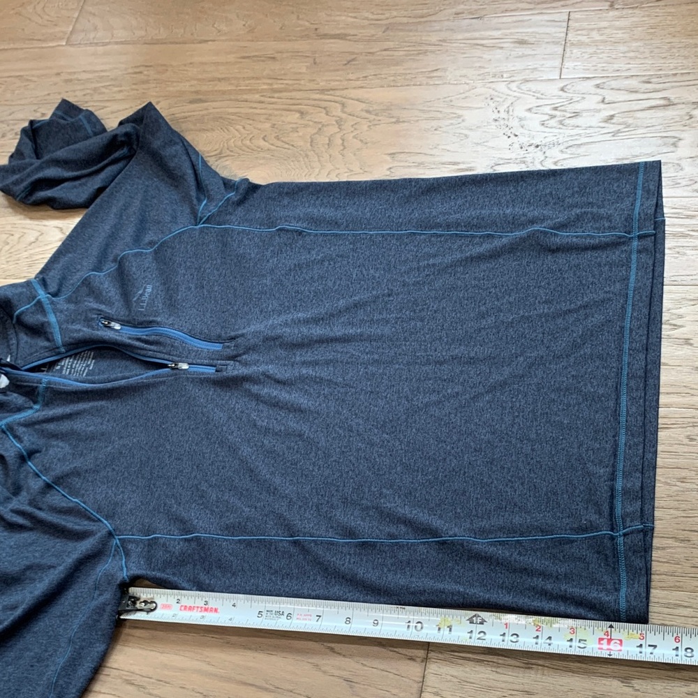 L.L. Bean Men’s Slightly Fitted Quick Dry Trail Tee 1/4 Zip Pullover Size Small - Picture 8 of 12